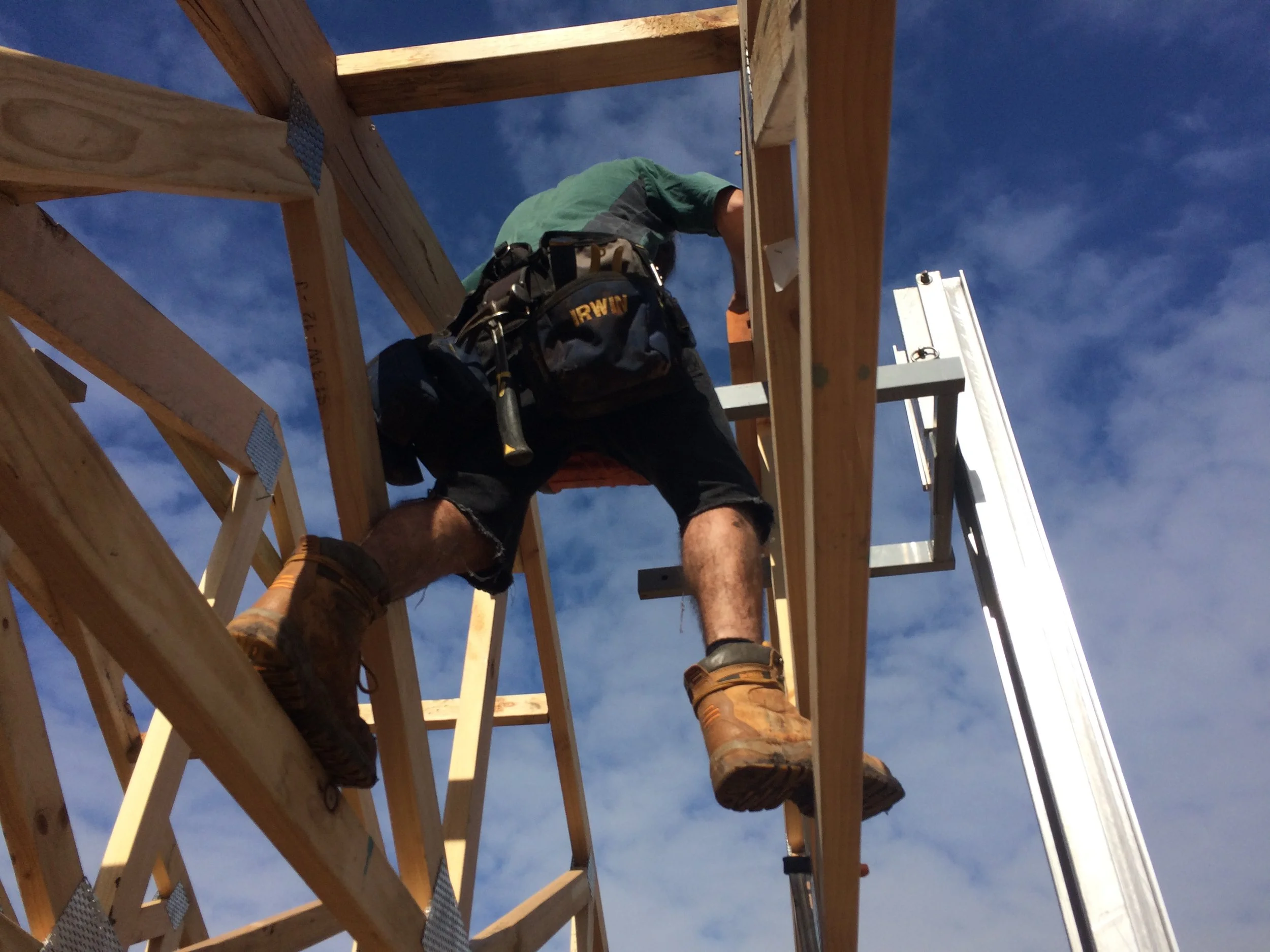 Footscray Extension, Subfloor construction, Frame construction.  