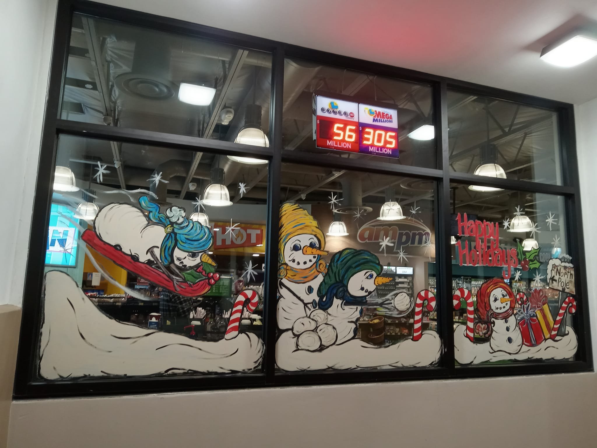 Custom Holiday Window Painting Service