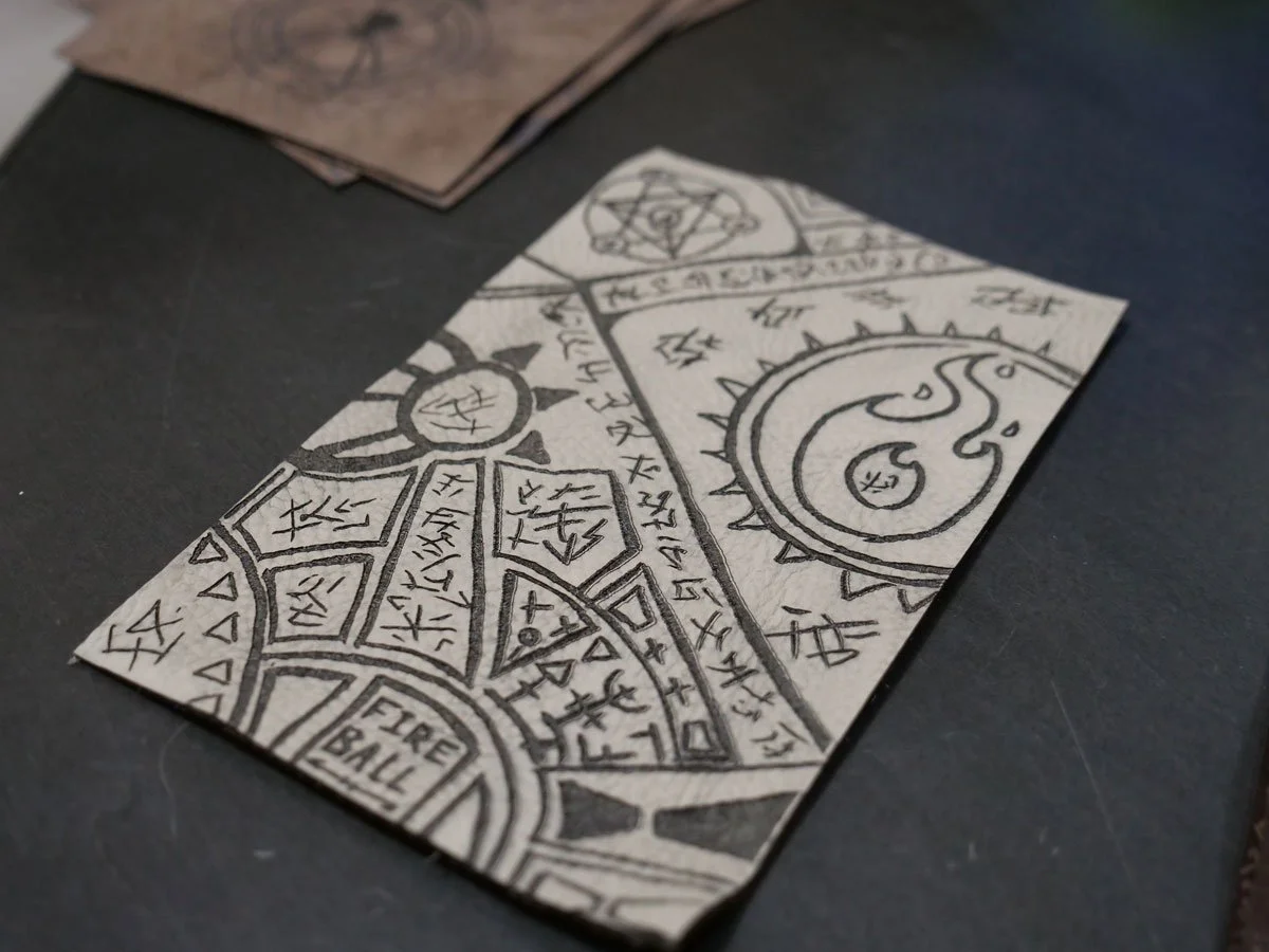 Premium Spell Scrolls - Real Leather