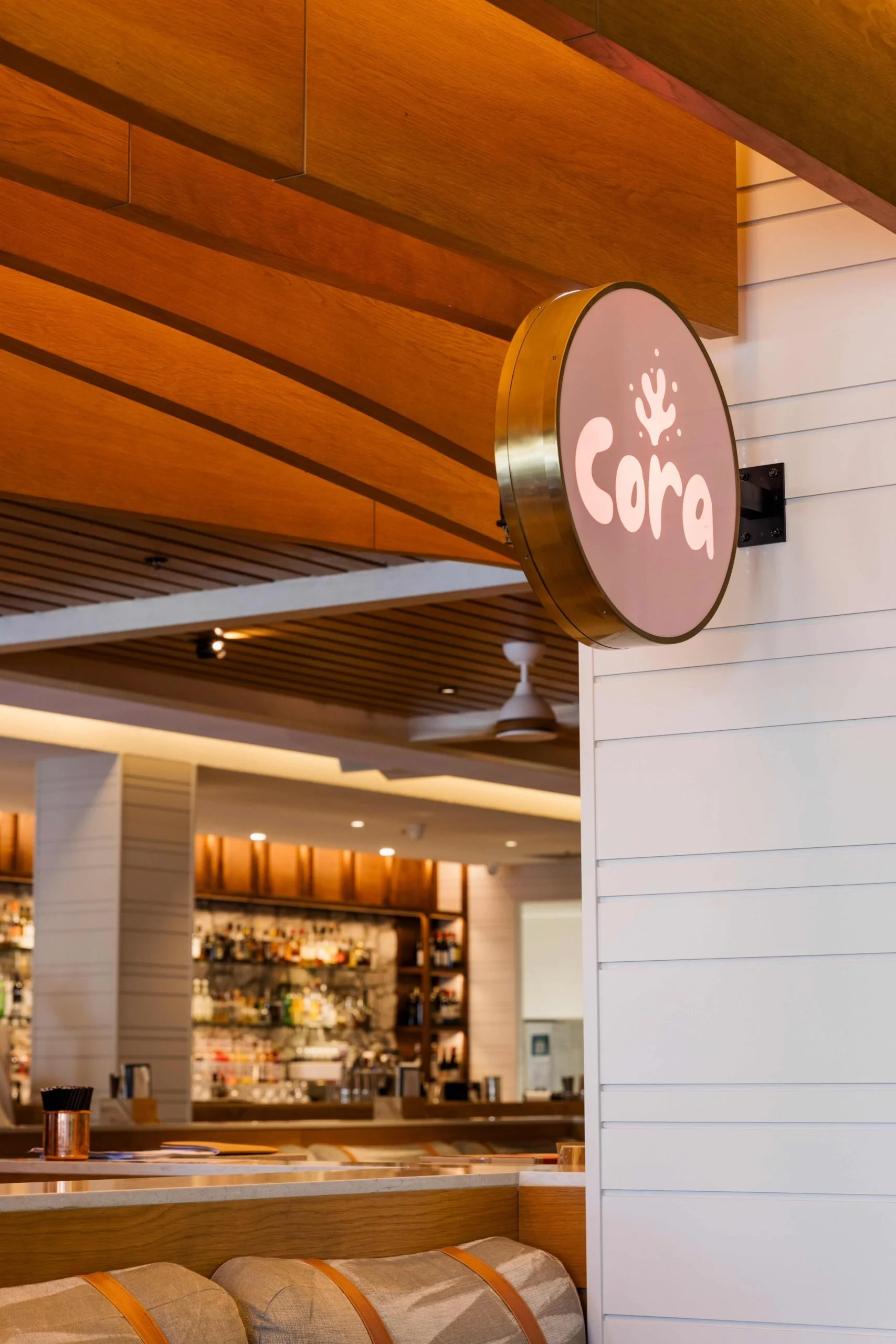 Interior view of a modern restaurant or caf
