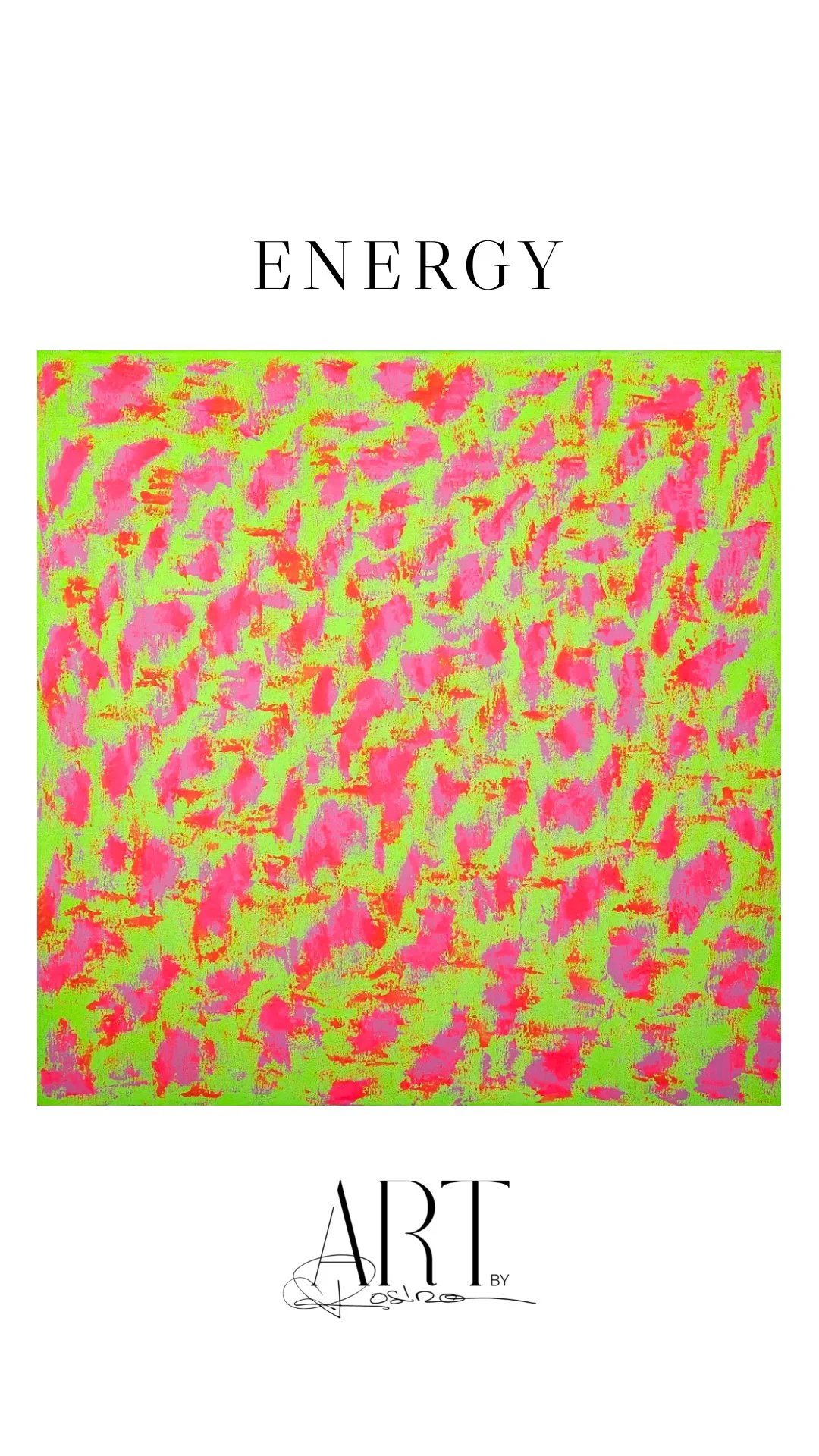 Acrylique sur canvas 100 x 100 cm