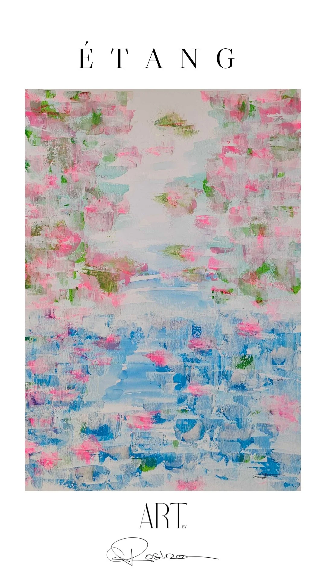 Acrylique sur papier 50 x 65 cm encadré sous verre