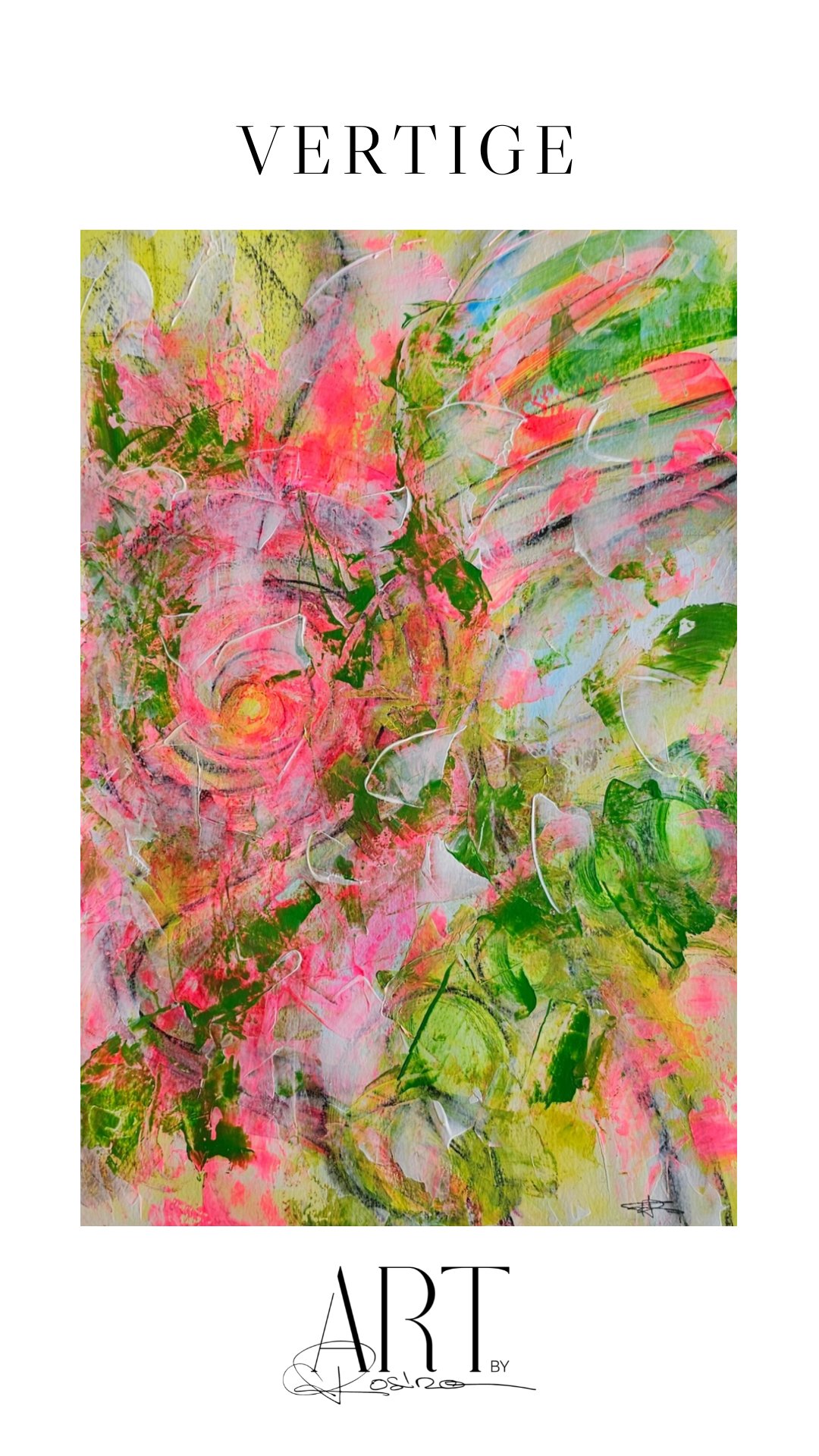 Acrylique sur papier 50 x 65 cm encadré sous verre