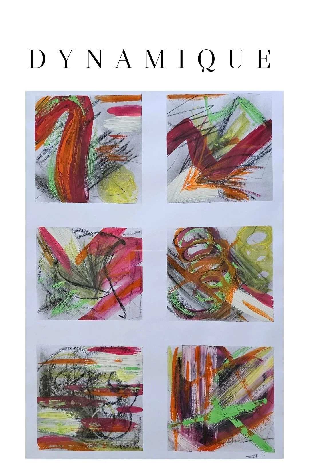 Acrylique - fusain - aquarelle - gouache - crayon 43 x 52 cm sous verre