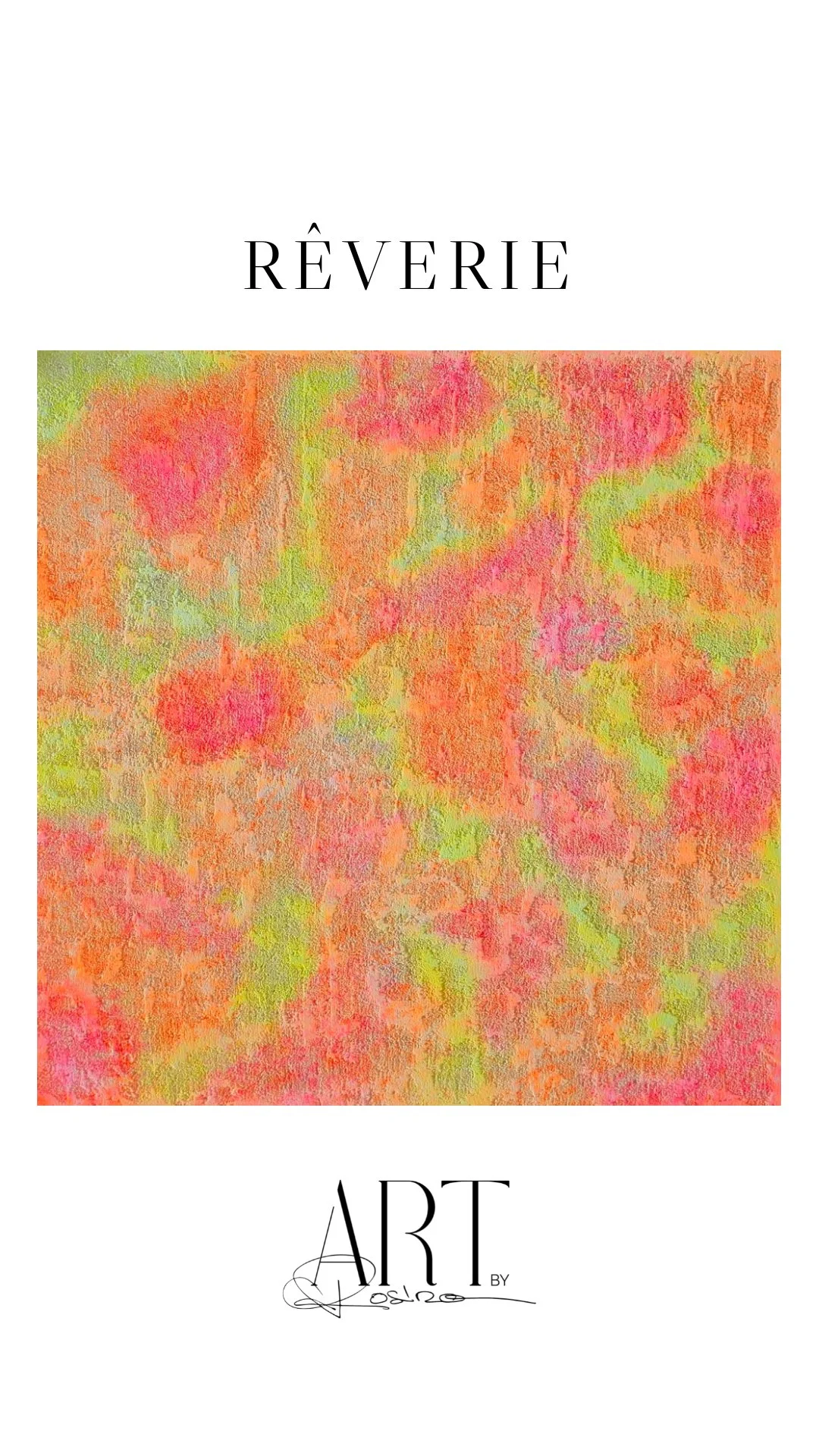 Acrylique sur canvas 100 x 100 cm