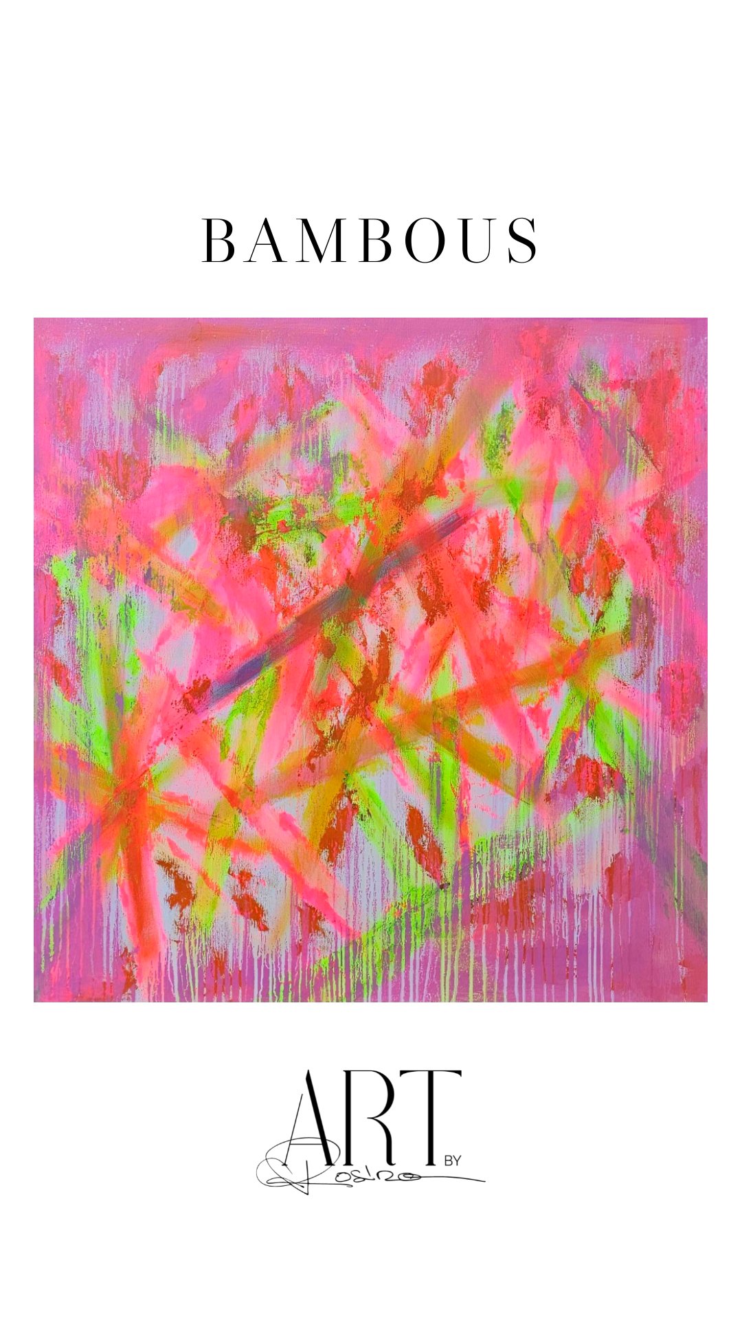 Acrylique sur canvas 100 x 100 cm