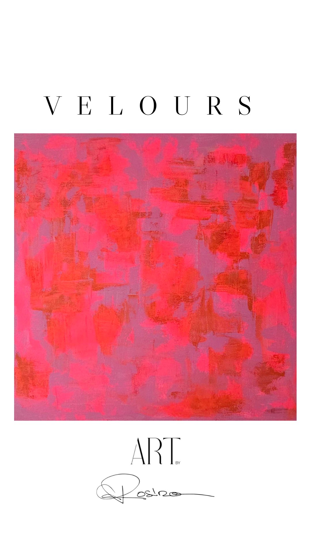 Acrylique sur canvas 50 x 50 cm