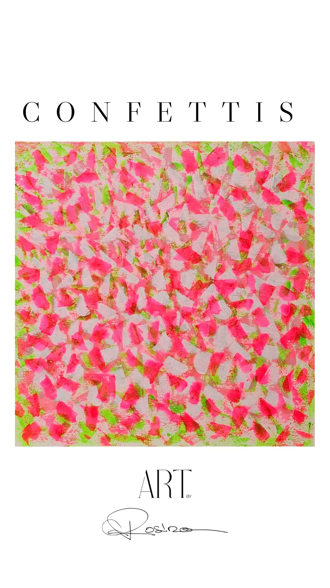 Acrylique sur canvas 50 x 50 cm