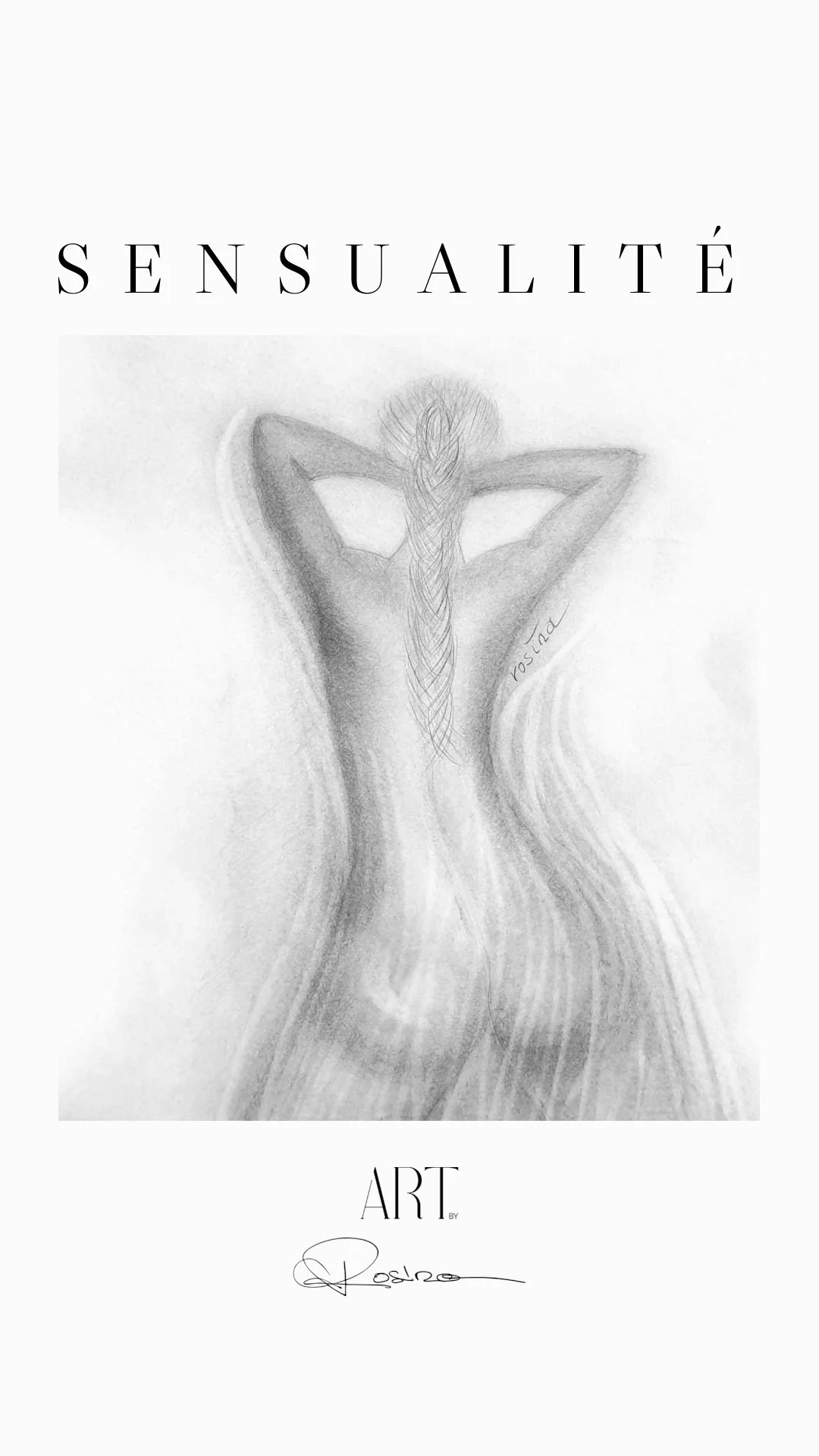 Crayon 30 x 40 encadré sous verre