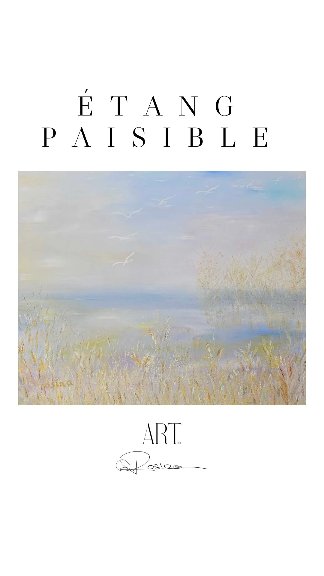 Huile sur canvas 50 x 61 cm encadré