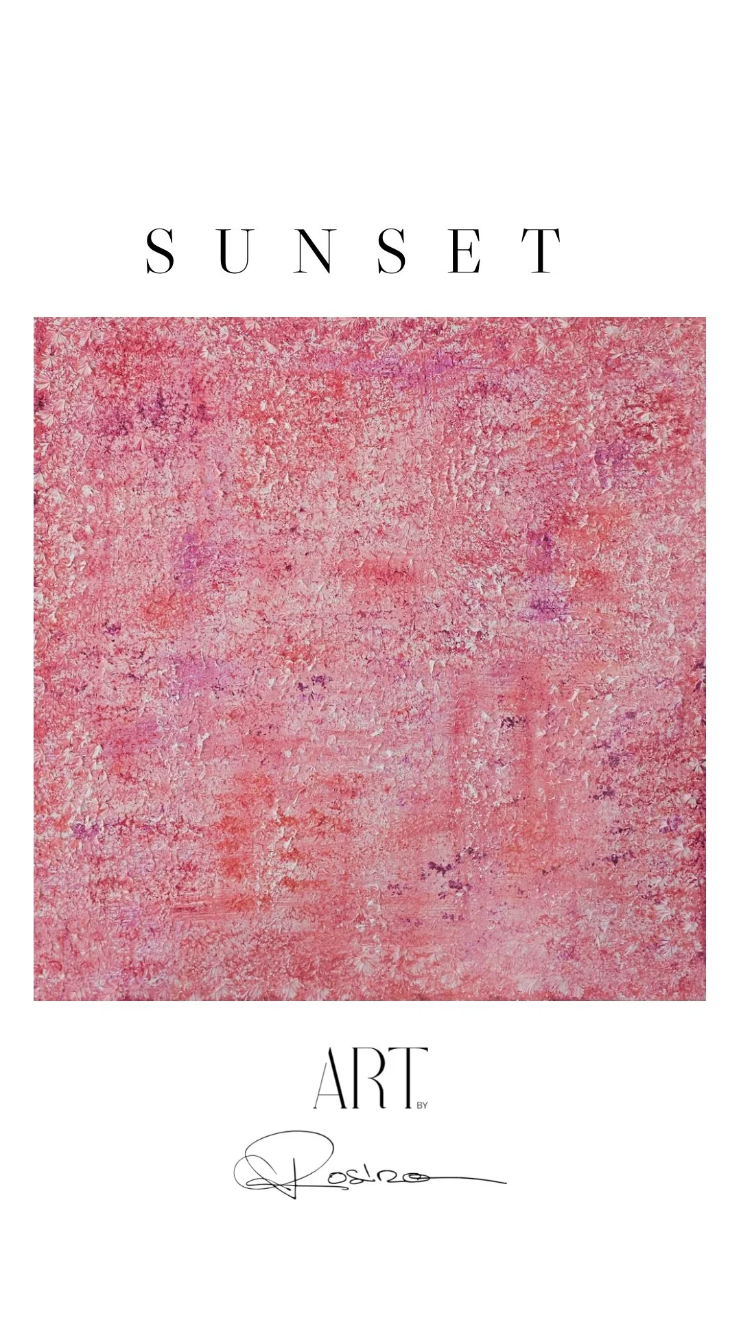 Huile sur canvas 50 x 50 cm