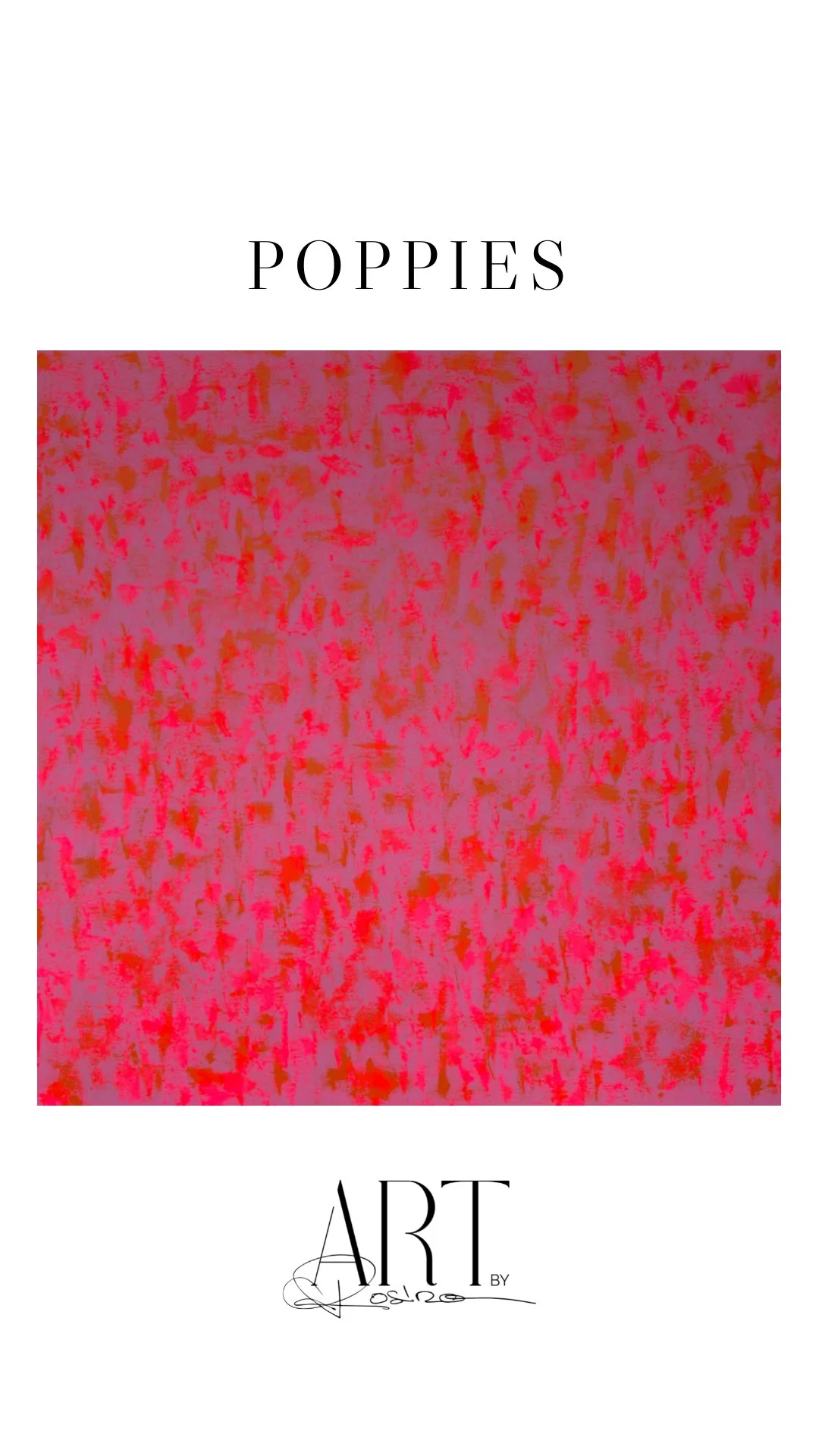 Acrylique sur canvas 100 x 100 cm