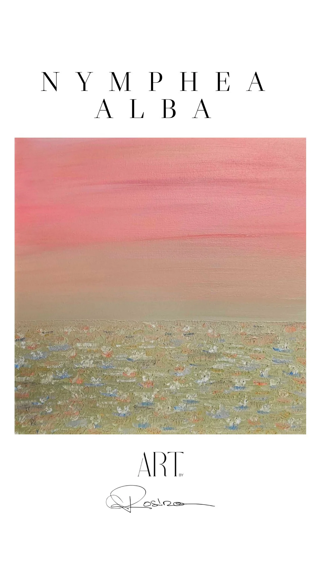 Huile sur canvas 50 x 50 cm encadré