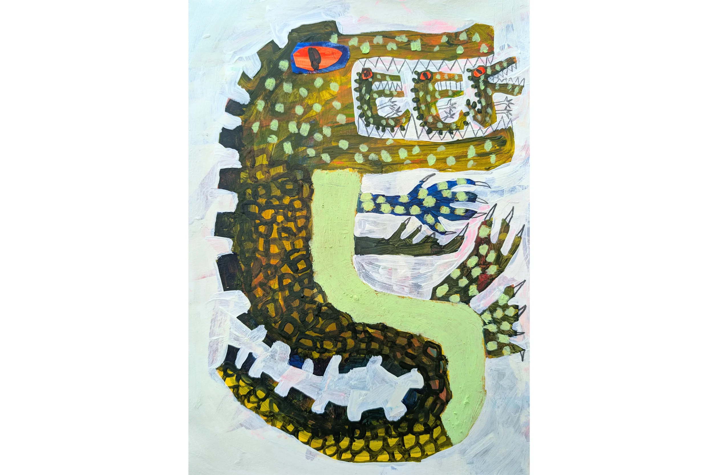 Lime Green Mummy Crocodile