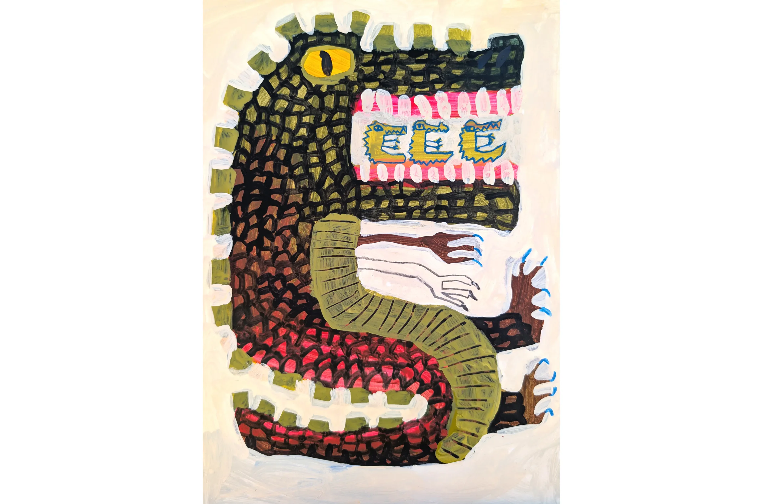 Pink Mummy Crocodile