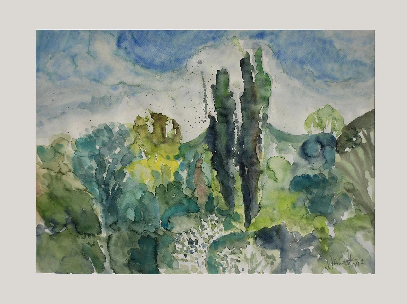 „MORGENLICHT“
1997-2. AQ.
M.P. - 65x50cm