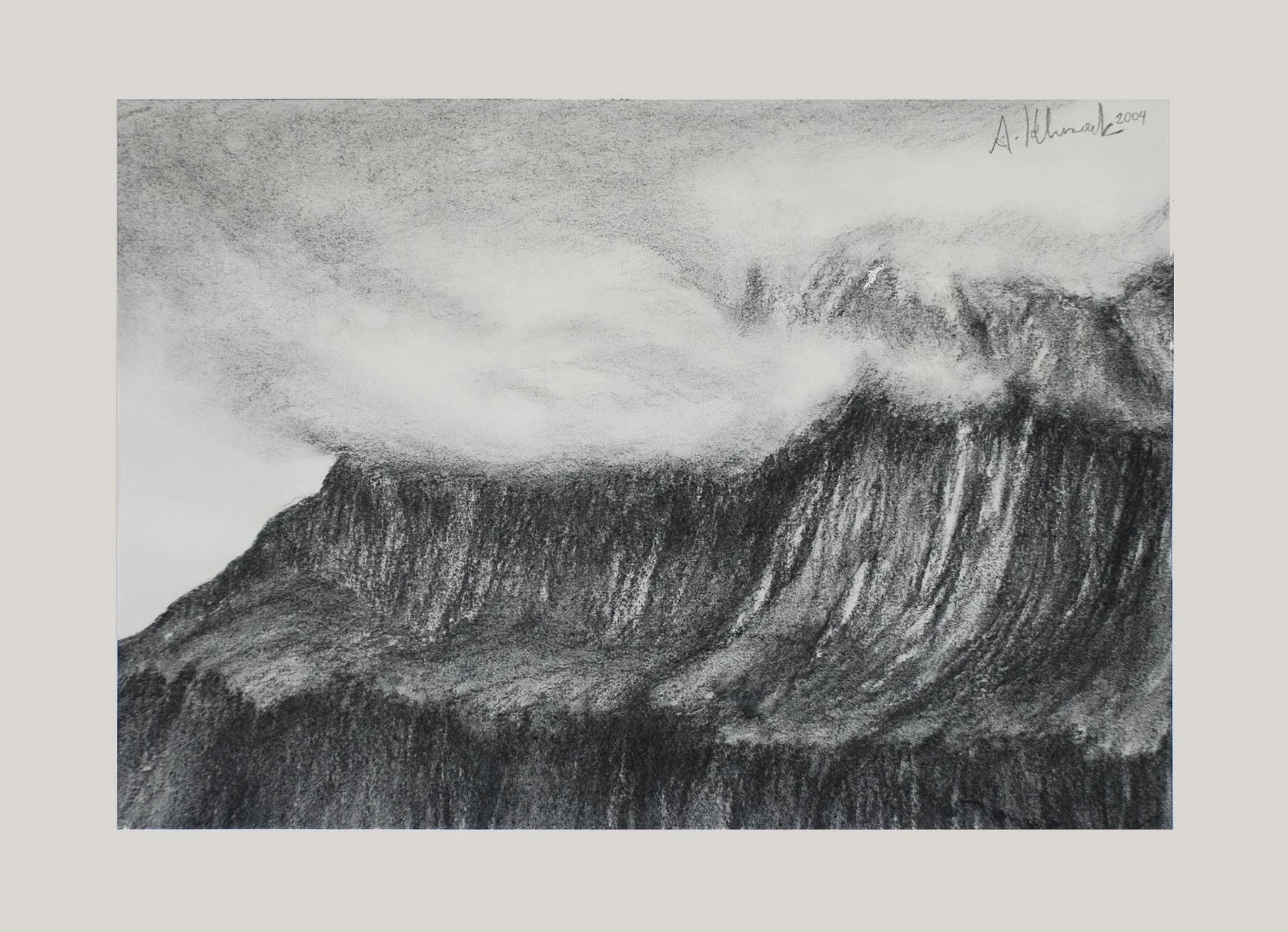 „NEUSEELAND“
2004-2. KOHLE
M.P. - 65x50cm