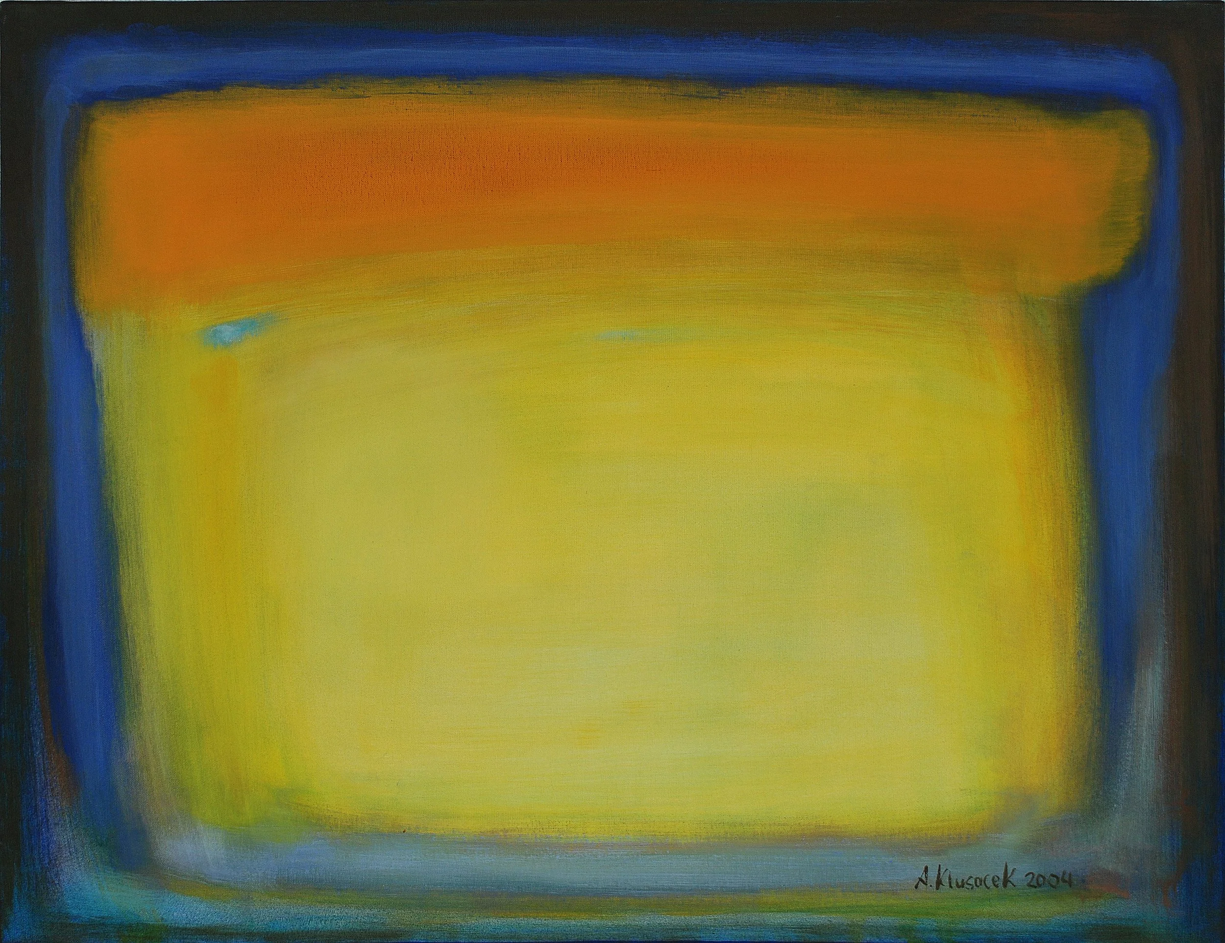 „YELLOW IS WATCHING YOU“ 2004-5. ACRYL 80x100cm