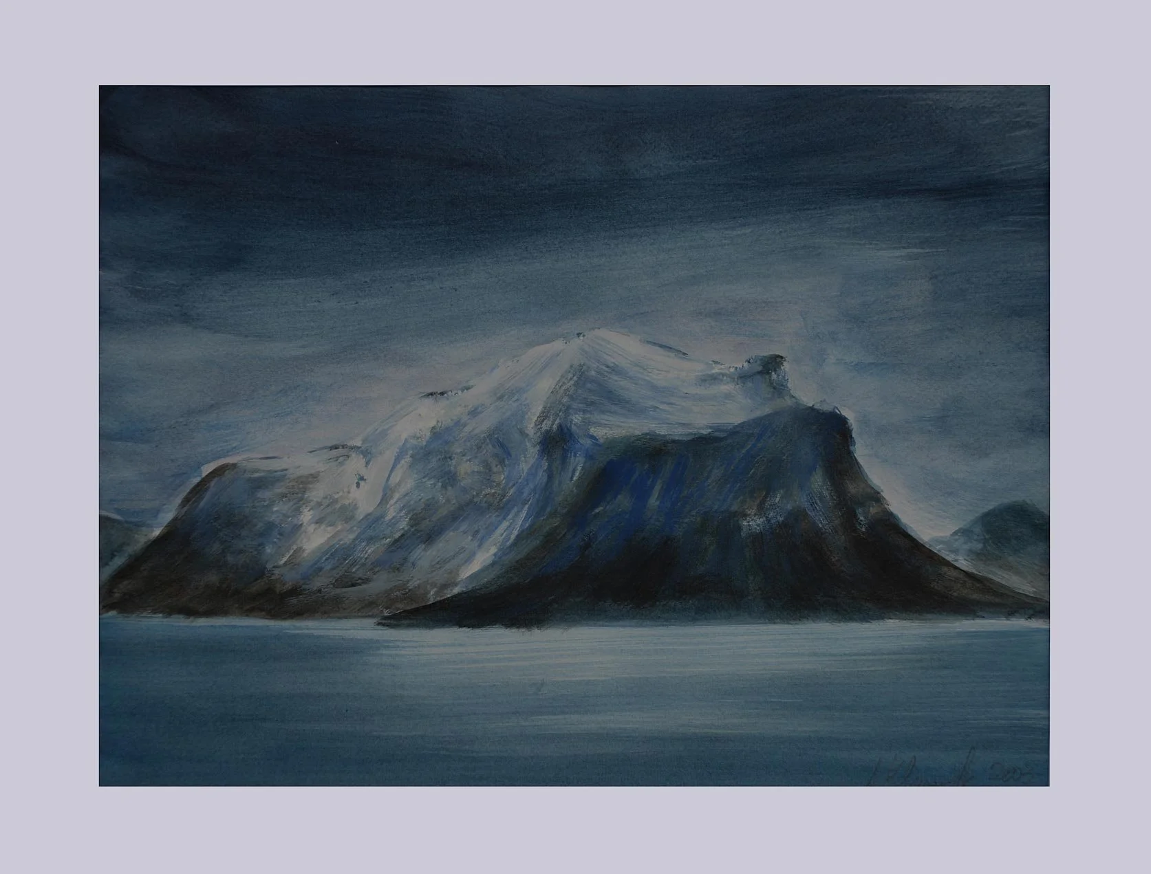 „AM POLARKREIS“
2003-4. TEMPERA
M.P. - 65x50cm