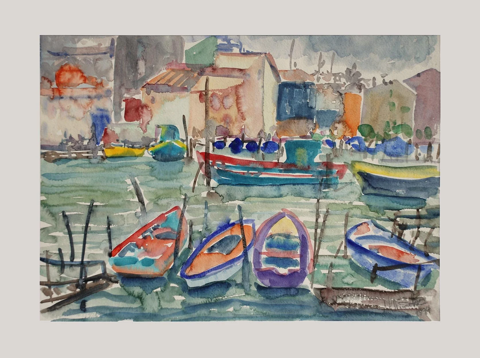 „BOOTE in CHIOGGIA“
1994-13. AQ.
M.P. - 65x50cm