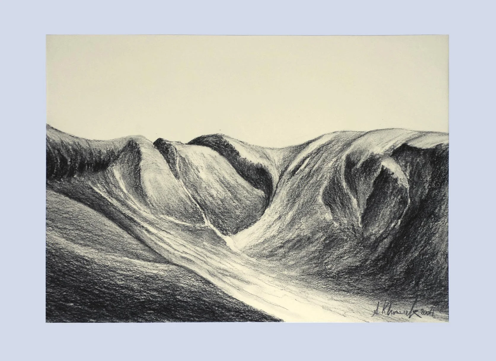 „NEUSEELAND“
2004-8. KOHLE
M.P. - 65x50cm