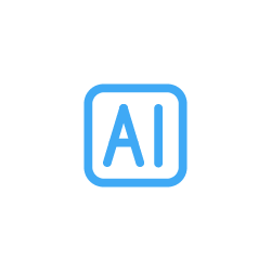 Illustration of a brain with lines indicating activity and a central square labeled 'AI' in blue.