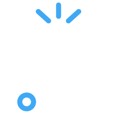 A graphic illustration of a thumbs-up sign with a burst of lines above it, indicating approval or success.