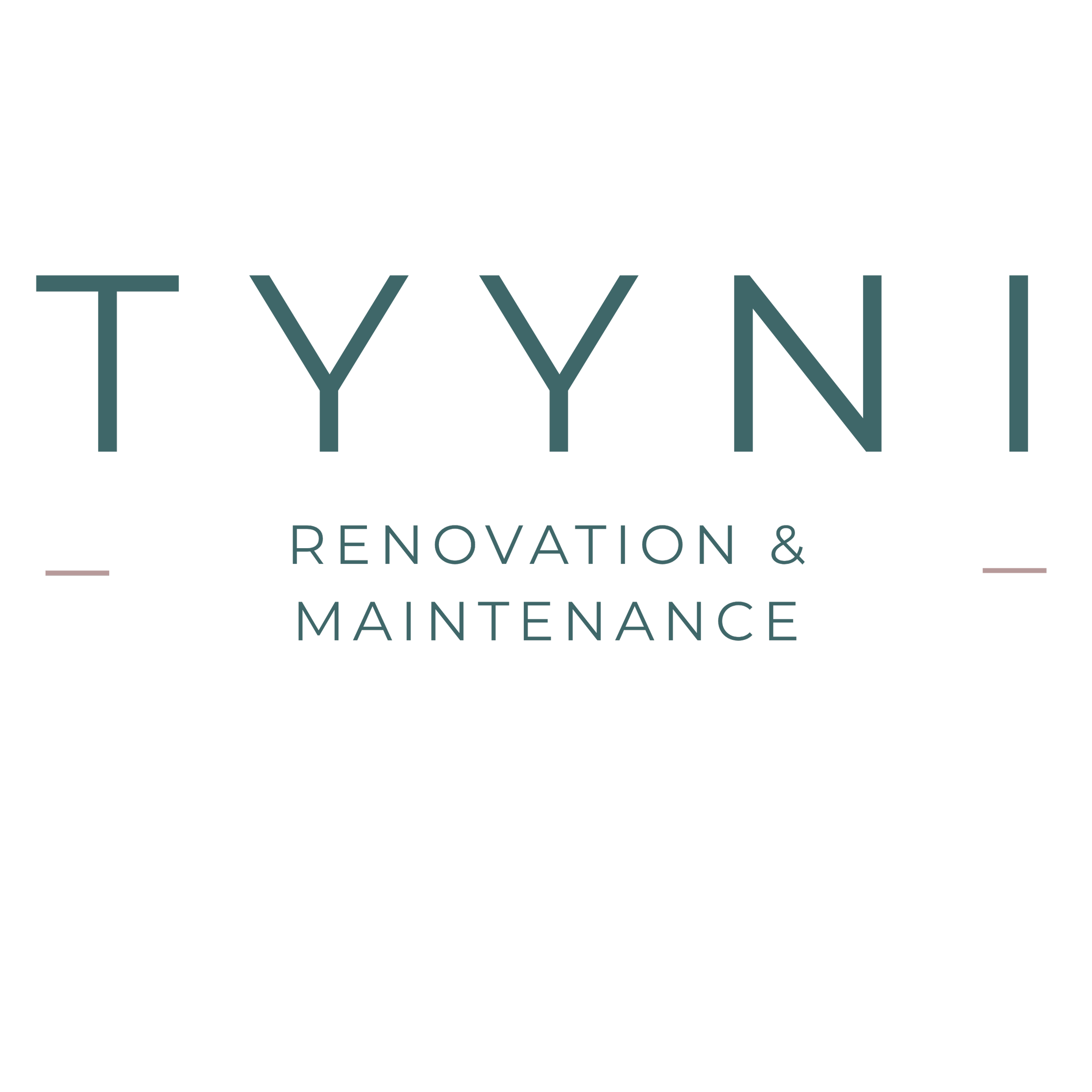 TYYNI Company Logo Text in green TYYNI Renovation and Maintenance
