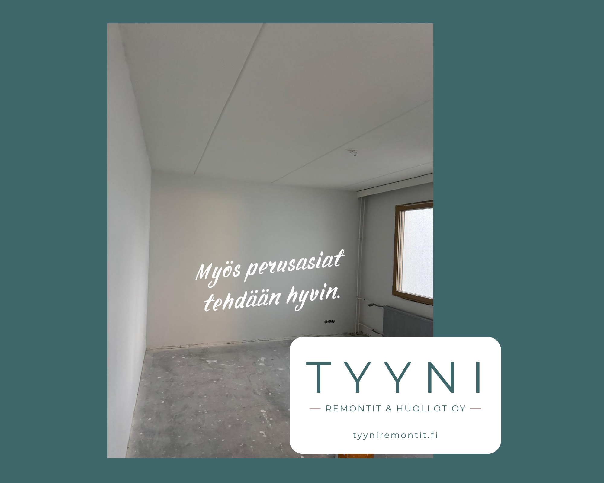Seinien maalaus on perusasia joka tehdään hyvin