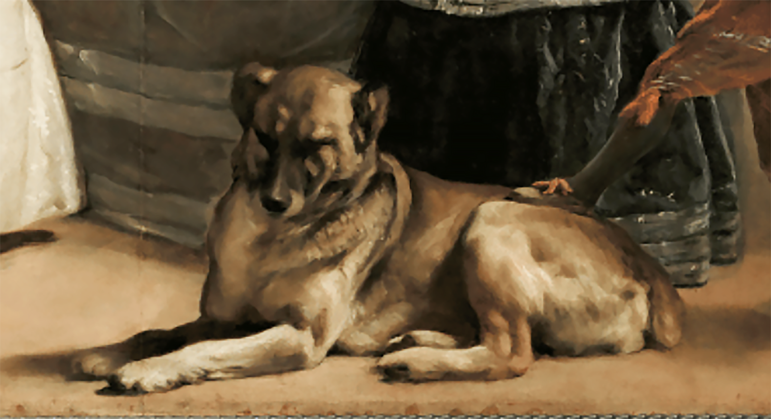 The dog in las Meninas