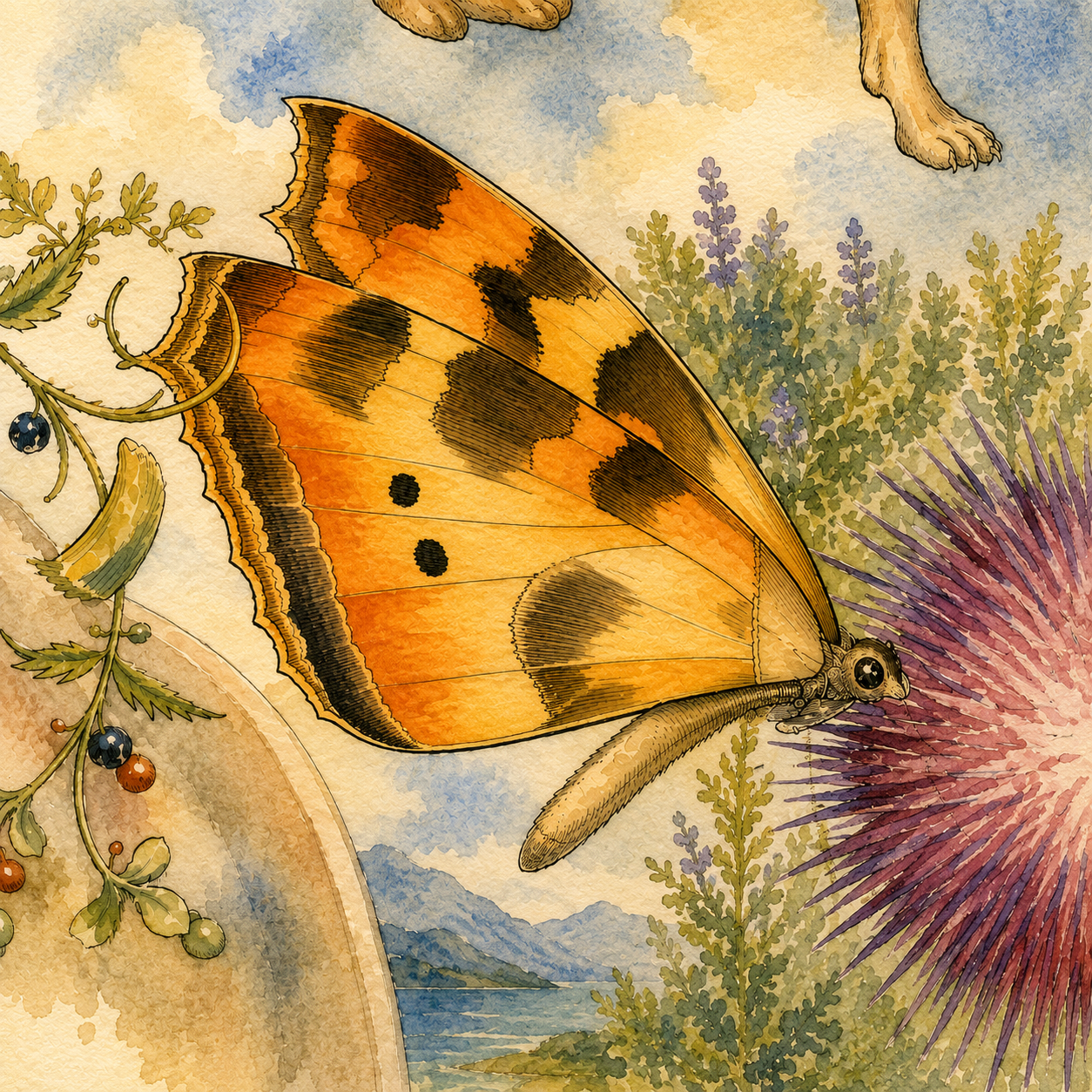 The Butterfly and the Thistle