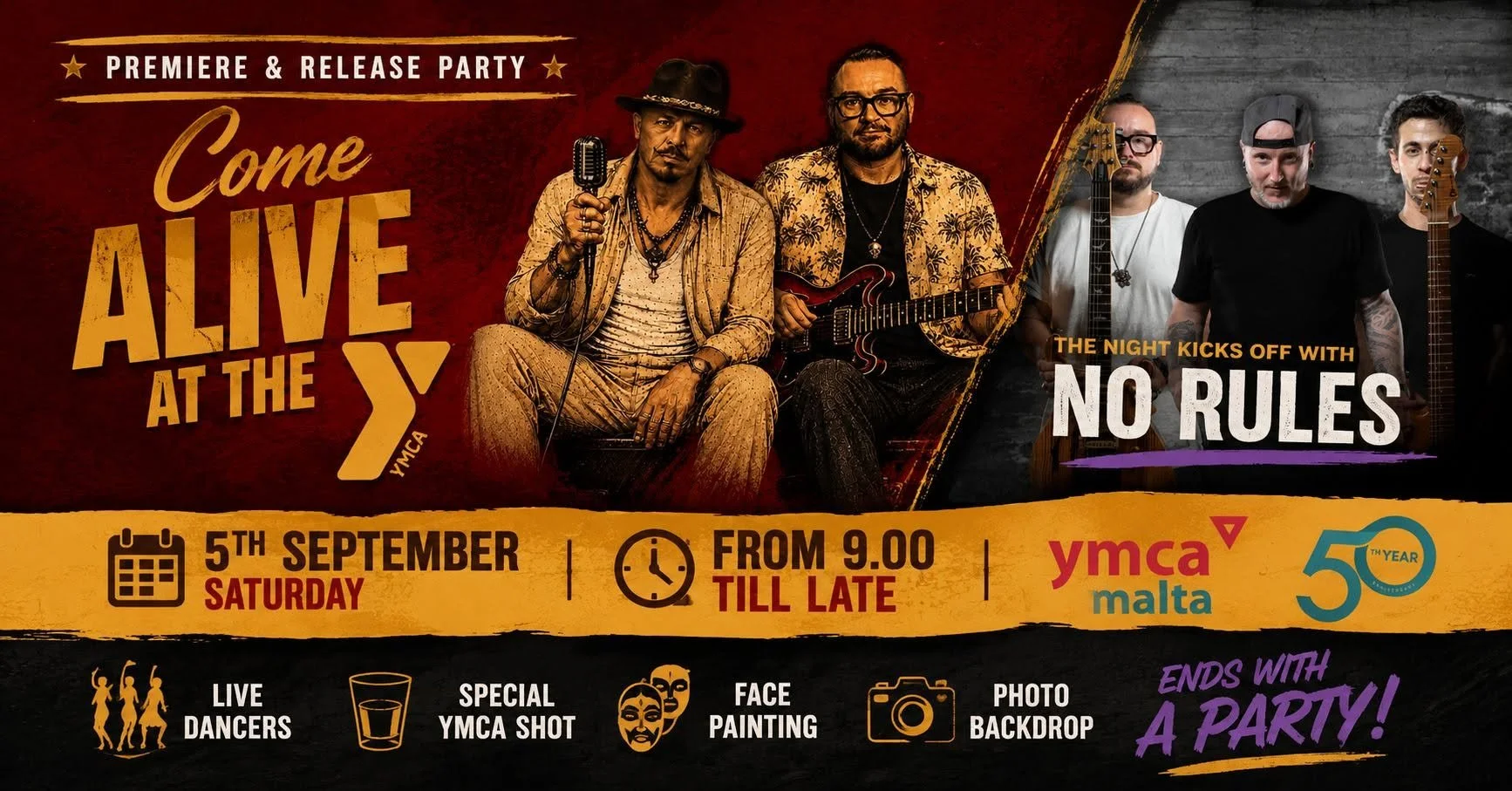 🎉 COME ALIVE AT THE Y — PREMIERE & RELEASE PARTY! 🎉