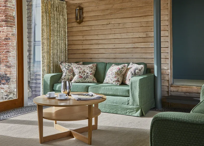 Great East's Reading Room with doors out onto the private garden