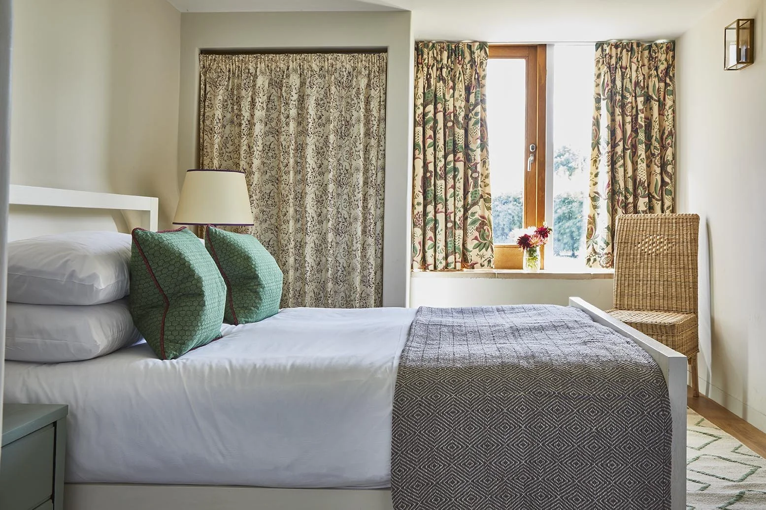 Double bedroom in Great East with views out over meadows