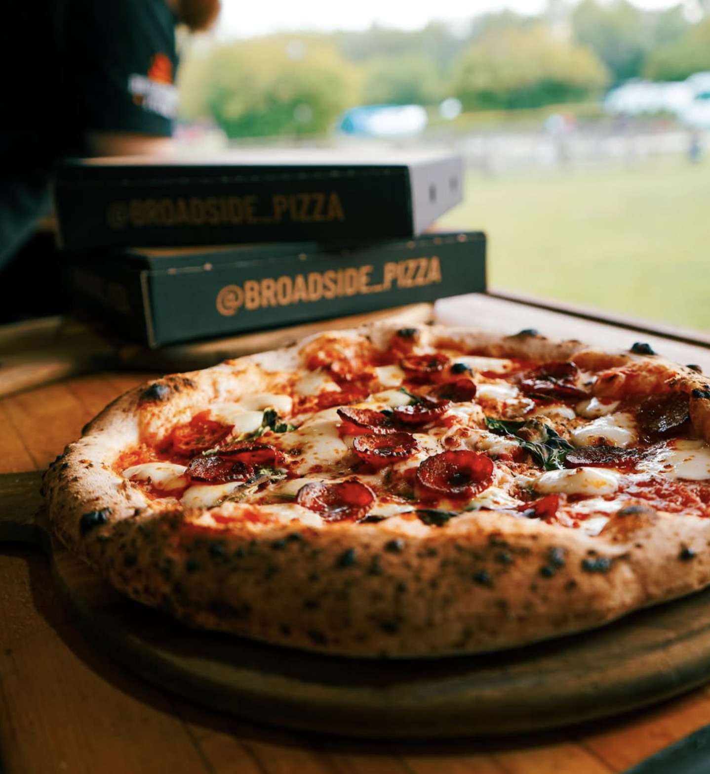Broadside Pizza in The StackYard at Barsham Brewery