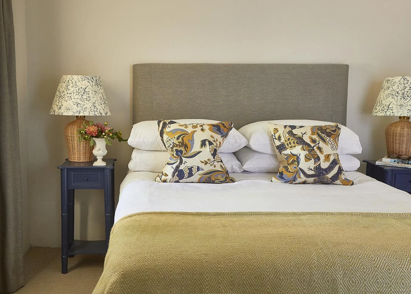 A stylish double bedroom in Long Meadow