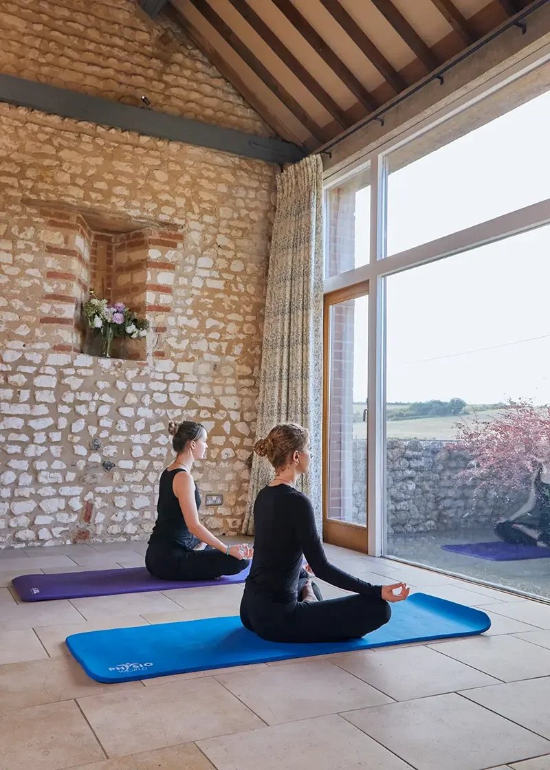 A yoga retreat held at Barsham Barns 
