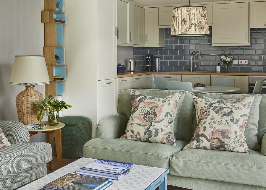 The open plan kitchen, dining and living area in The Loose Box