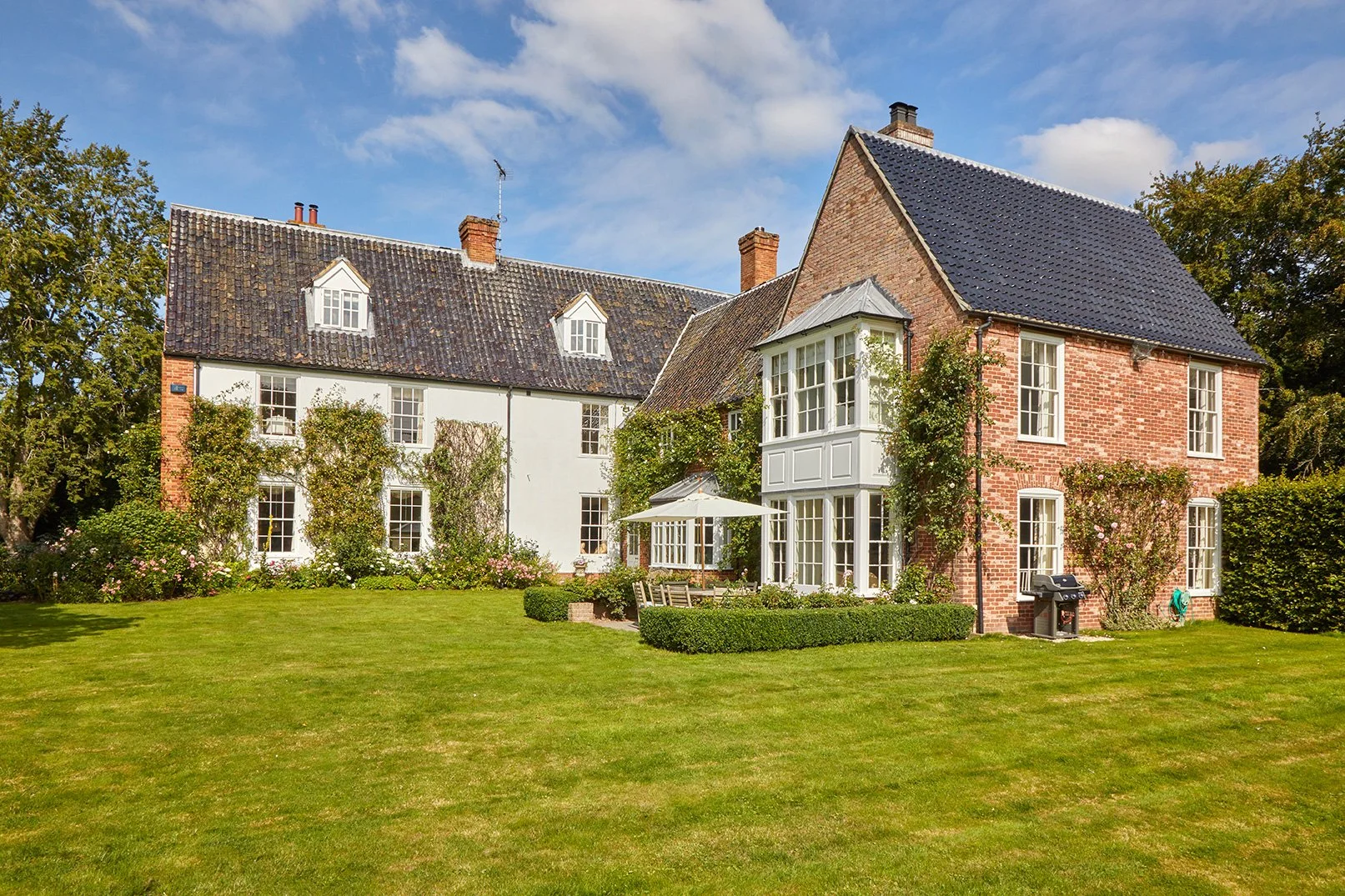 The back of Meadow House from the garden