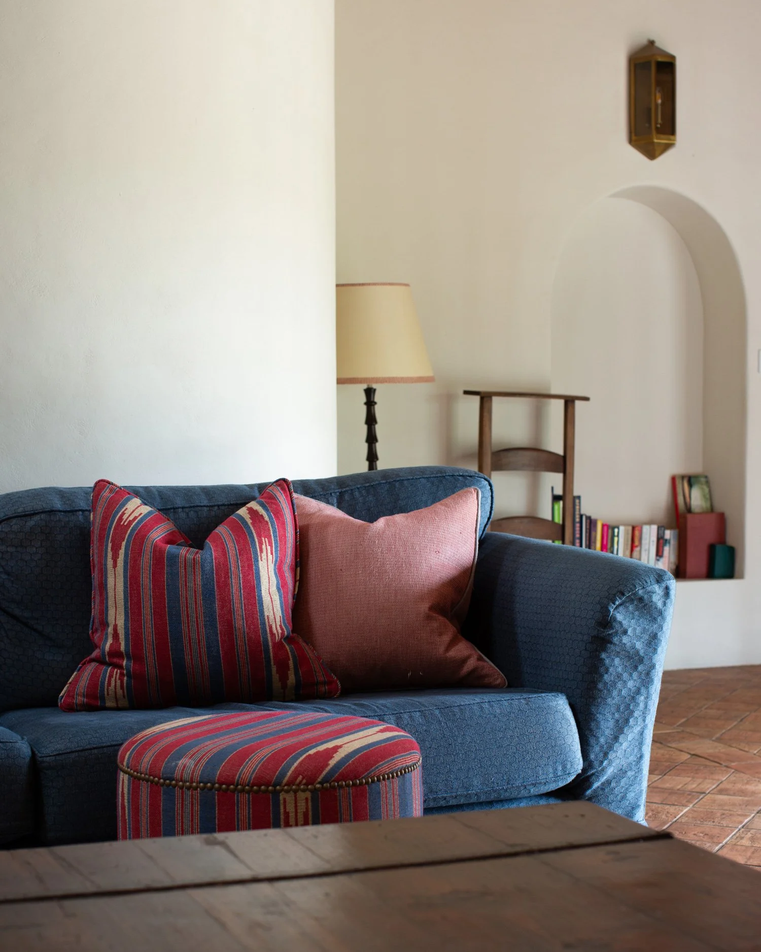 Detail from the first floor Living Room with wood burner and views out over the Stiffkey River Valley
