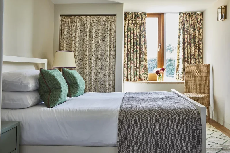 Double bedroom in Great East with views out over meadows