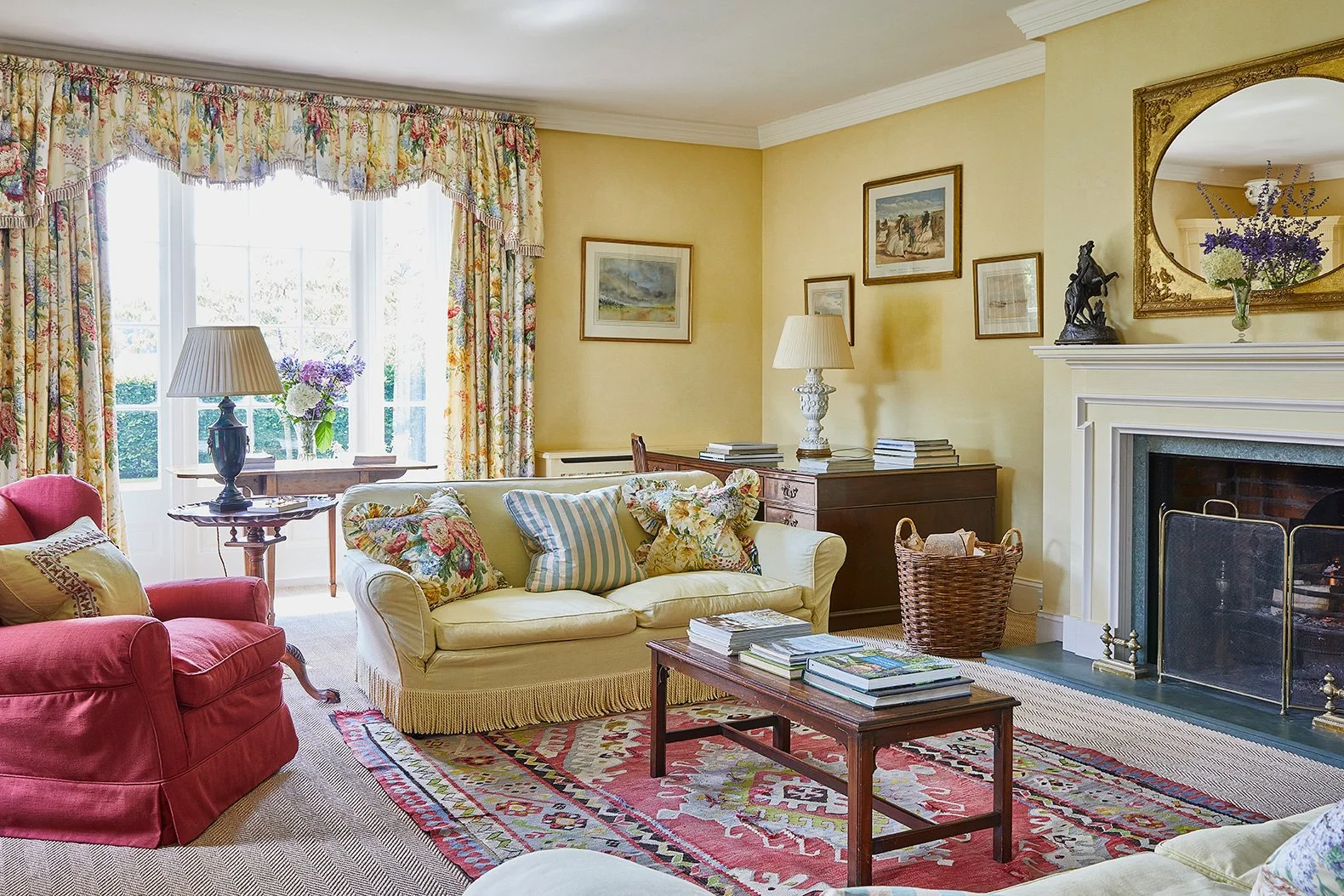 An elegant drawing room in Meadow House