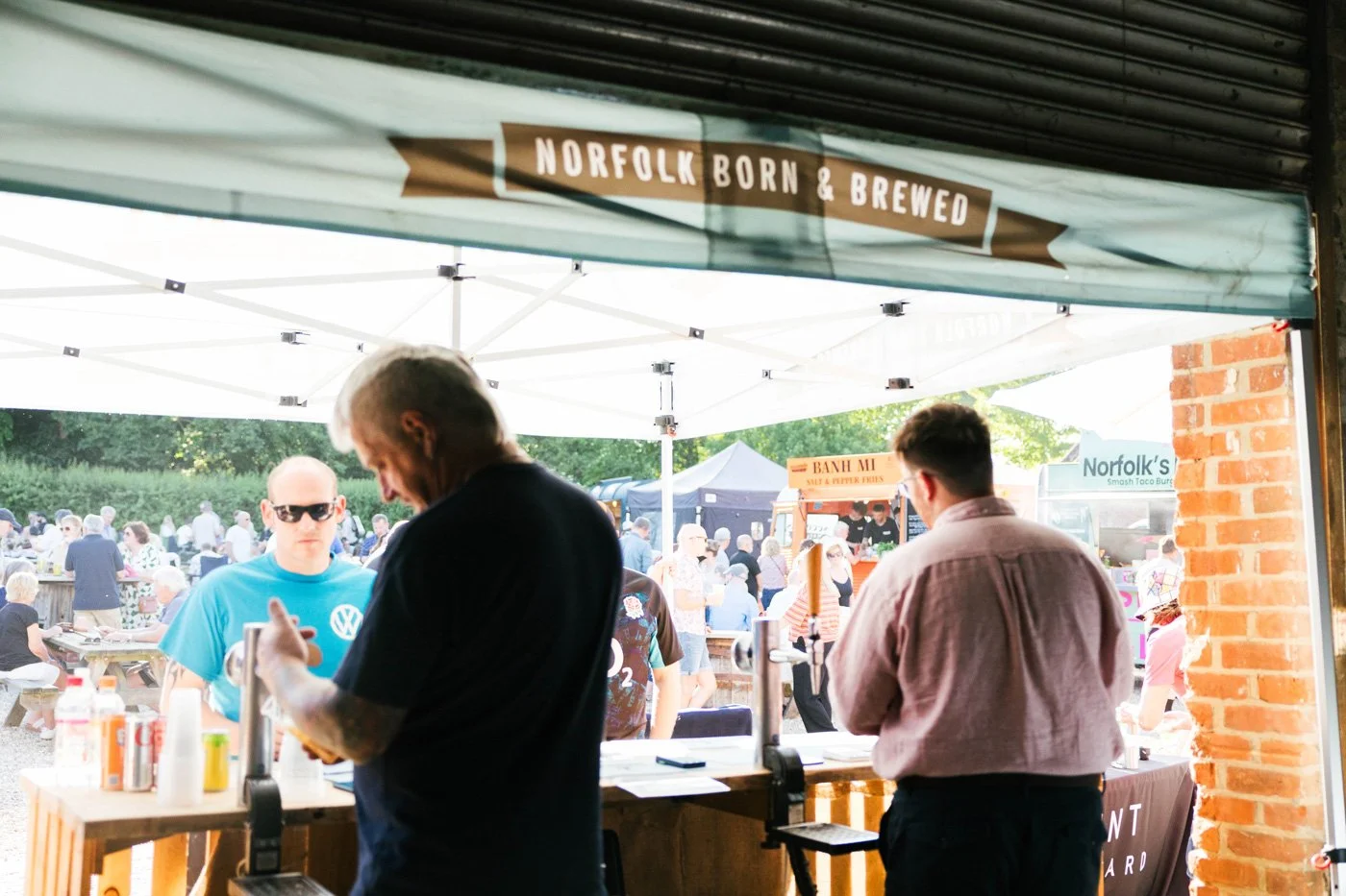 The brewery's pop up bar at Street Food Friday