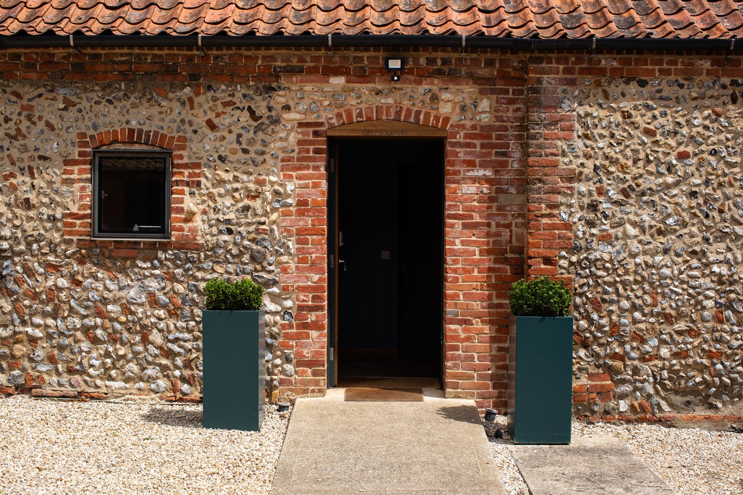 The front door of Greys Court