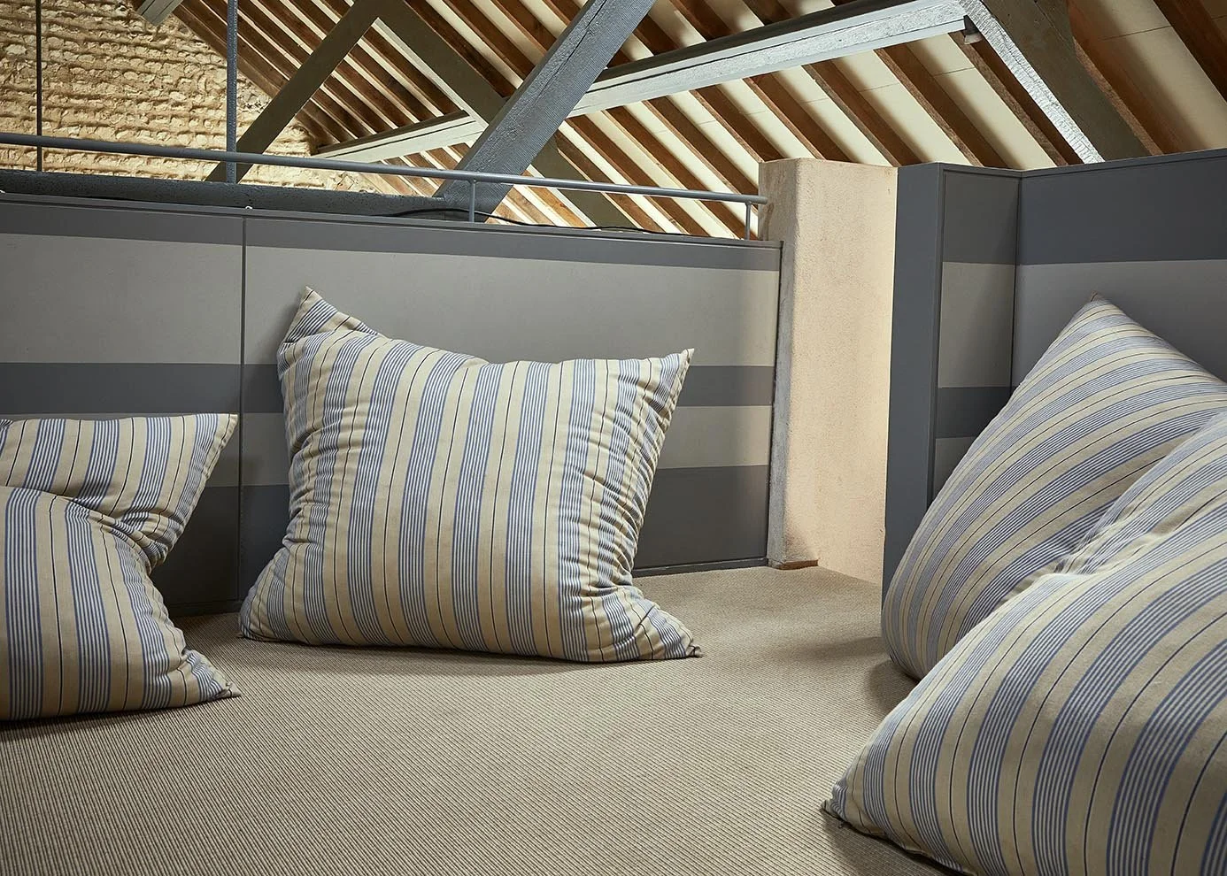 The secret chillout den in Long Meadow, accessed via its own staircase and offering views over the entire living floor
