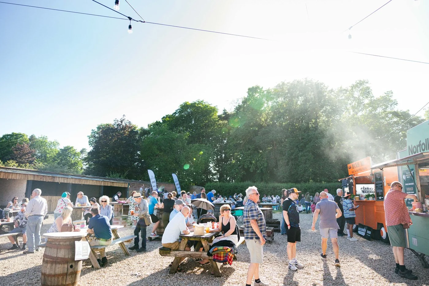 Street Food Friday in the StackYard at Barsham Brewery with street food from Smash & Dash and Banh Mi