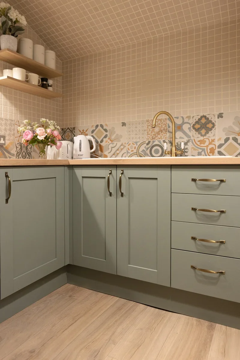The stylish kitchen in Little Sandford