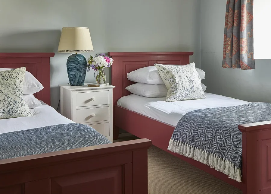 The colourful twin bedroom in High Barsham, perfect for children or friends
