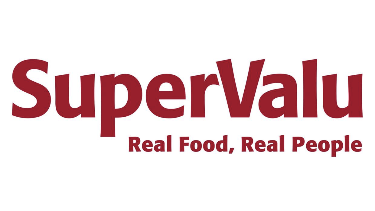 SuperValu logo with the tagline "Real Food, Real People" underneath.