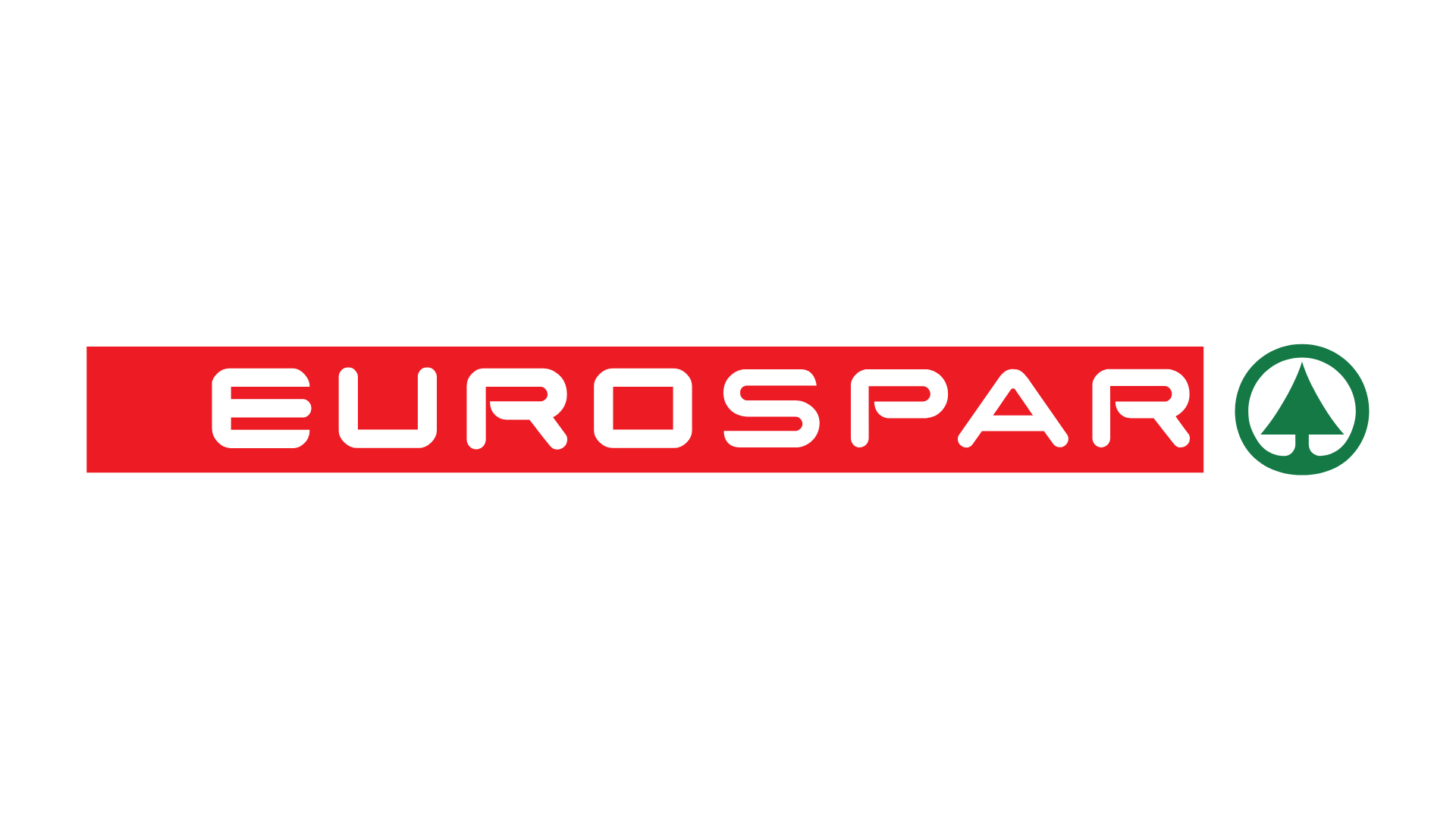 Eurospare logo with red background and white text, green tree icon enclosed in white circle on the right